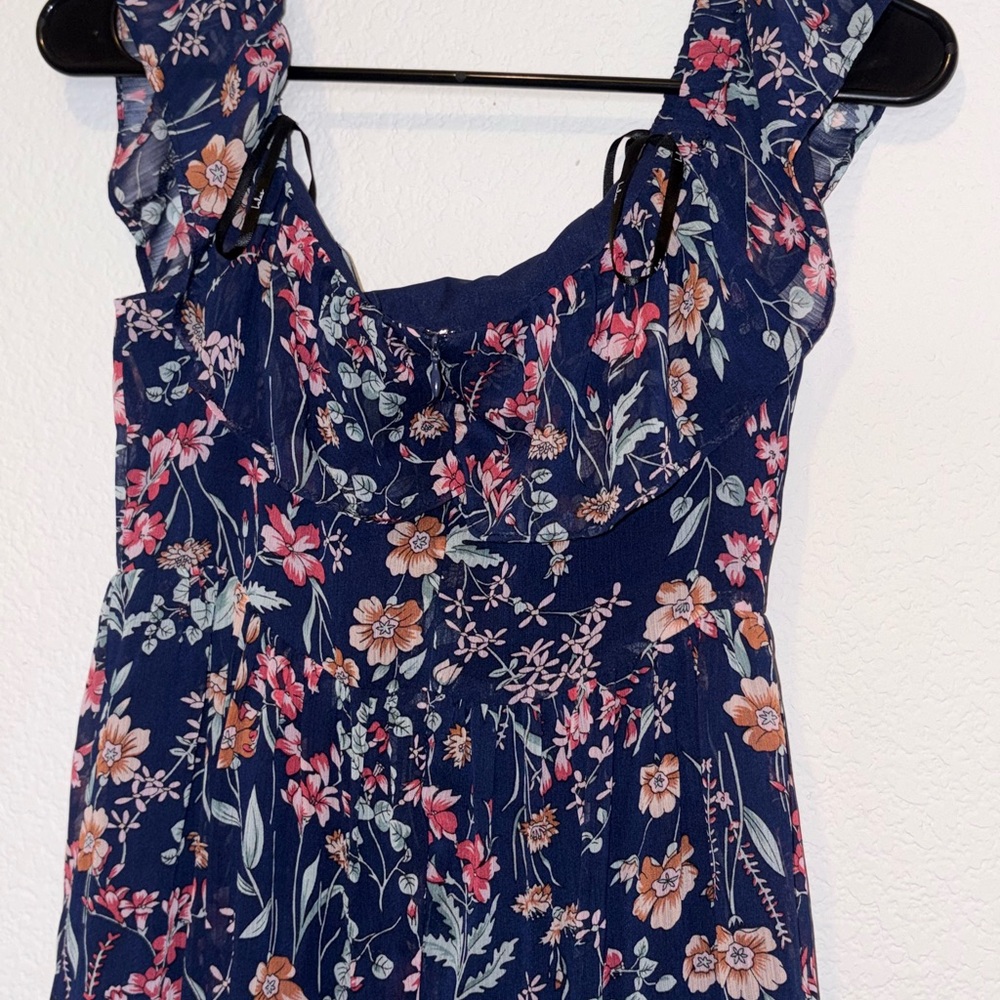 Lulu’s Floral Ruffled Boho Dress - Picture 3 of 8